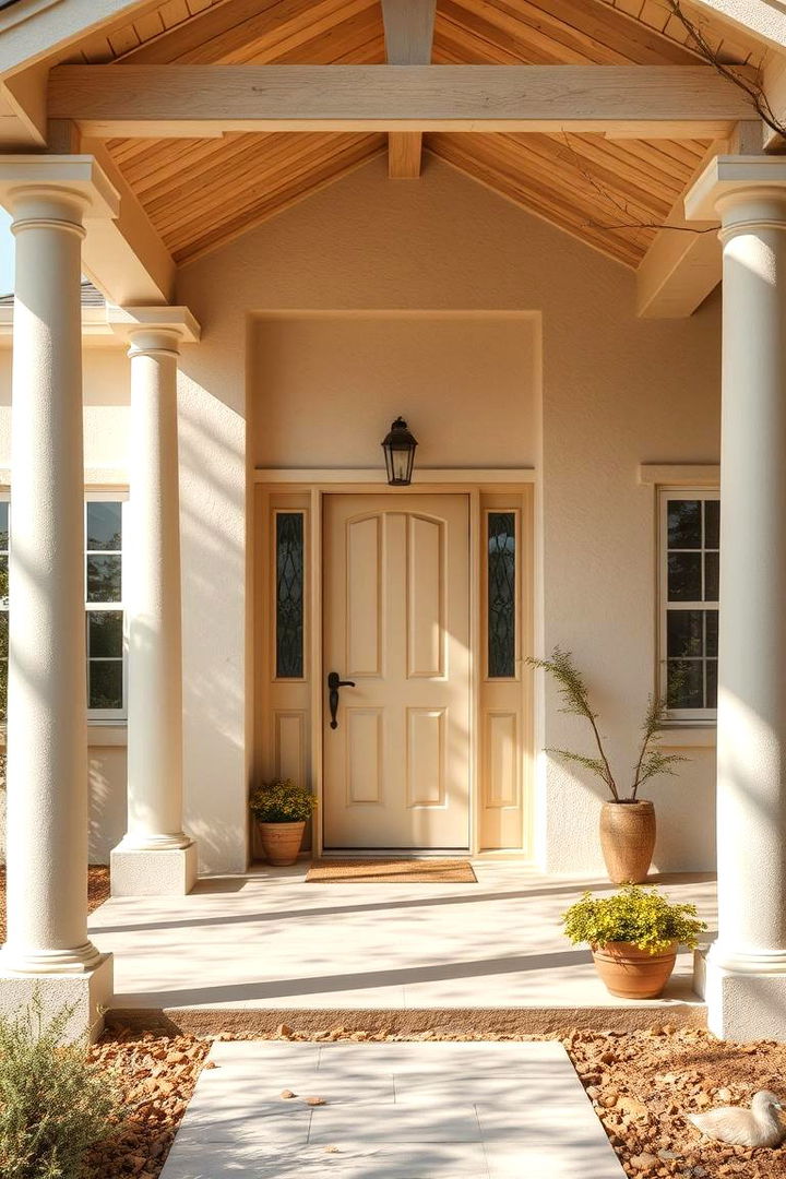 Creamy Almond Tone - 22 Off-white Paint Colors for Home Exteriors