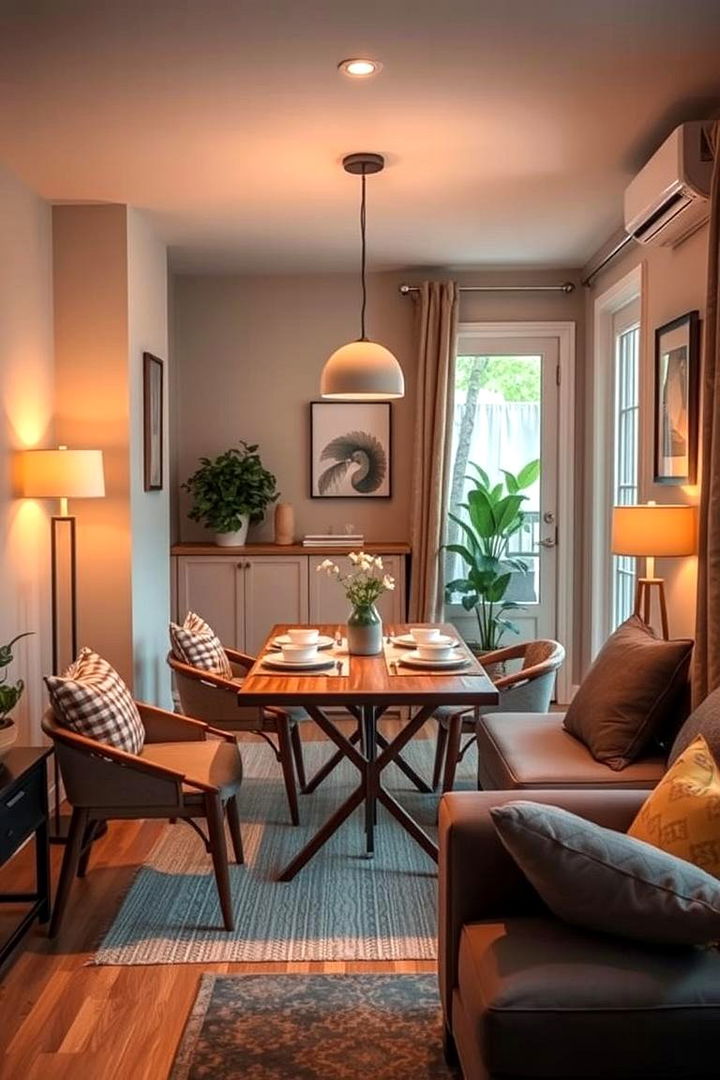Create a Cozy Dining Nook - 22 Small Living Room Ideas With Tv and Dining Table