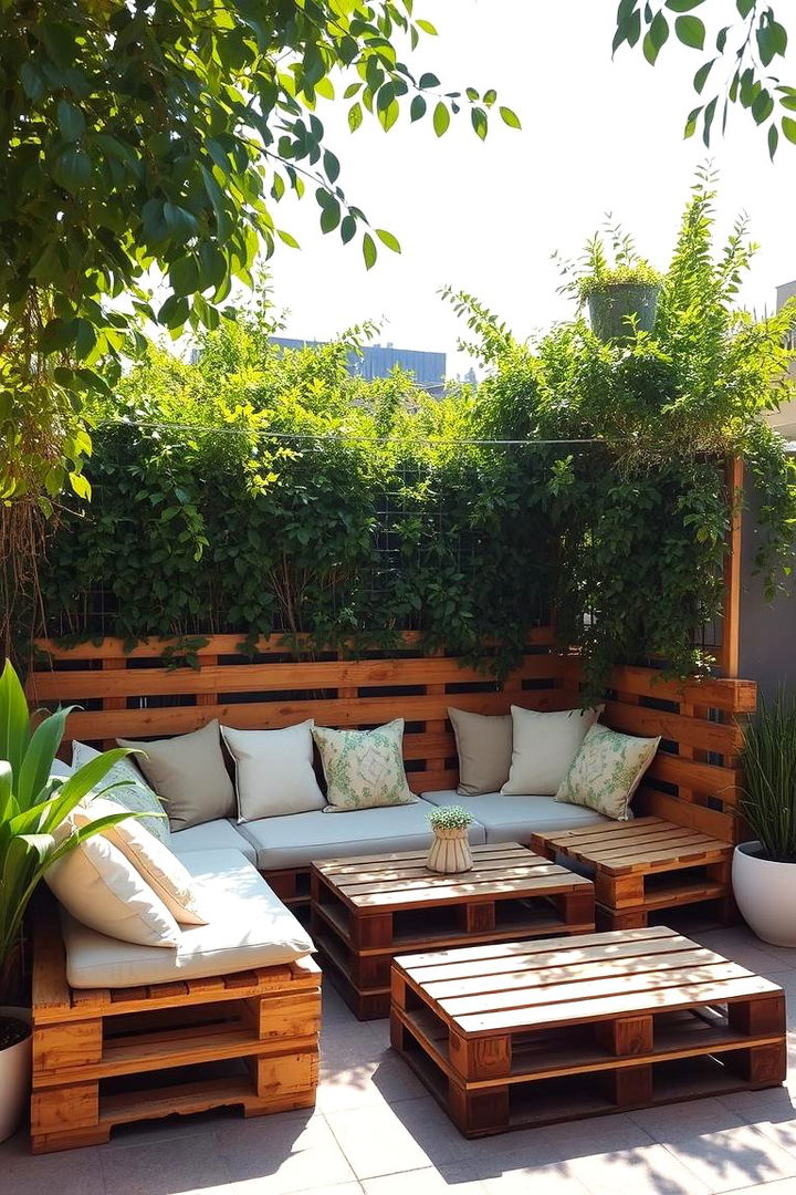 Create a Cozy Seating Area with Pallets - 22 Backyard Ideas on a Budget