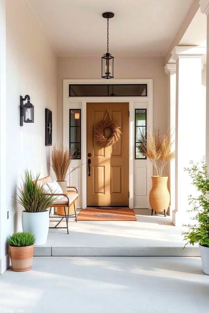 Create a Minimalist Entrance - 22 Small Front Porch Ideas