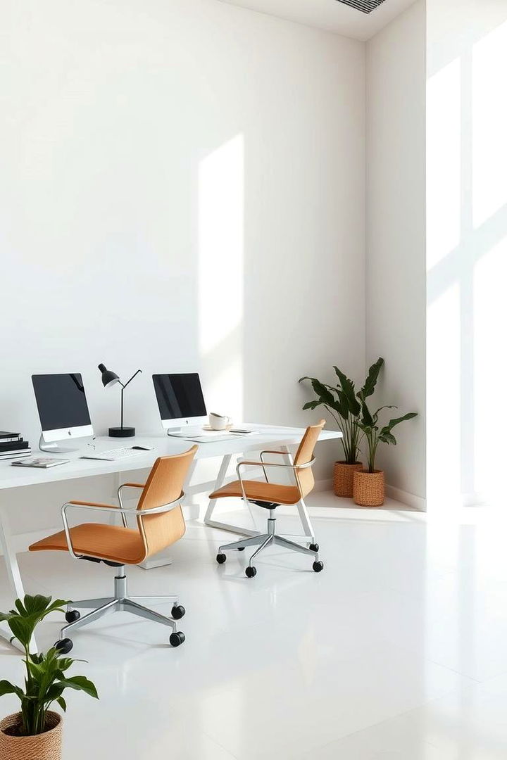 Create a Minimalist Workspace - 22 Sunroom Office Ideas