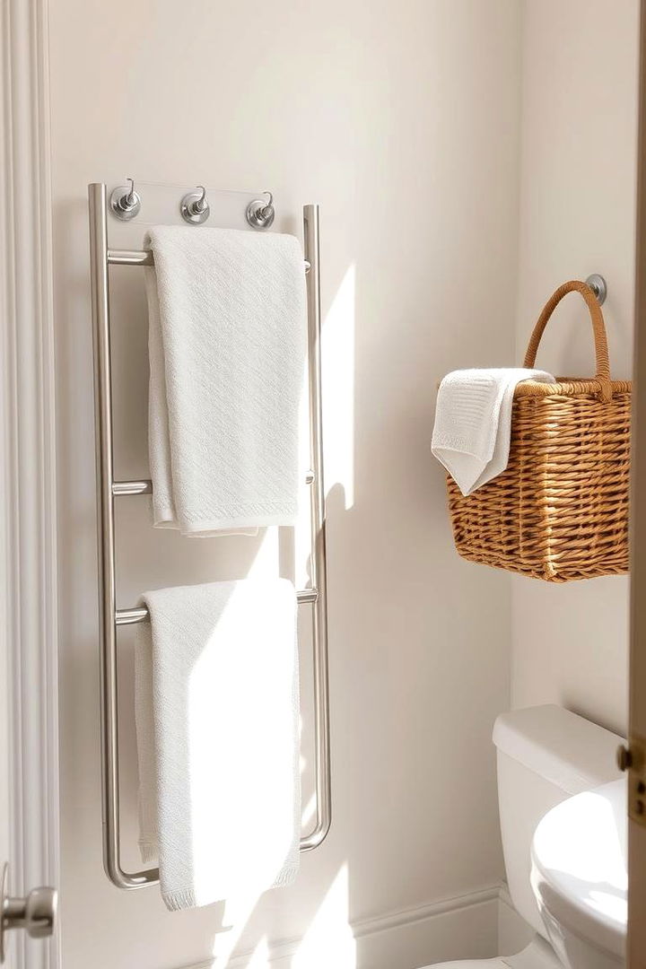 Create a Towel Storage Solution - 22 Bathroom Organization Ideas