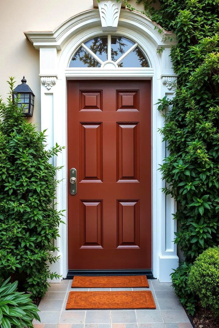 Creating Bold Contrasts - 22 Brown House Front Door Colors