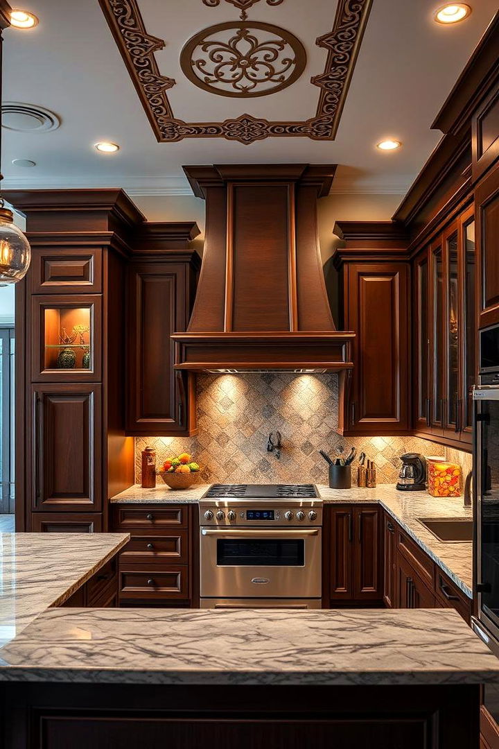 Creating Focal Points in Design - 22 Brown Kitchen Cabinets Ideas