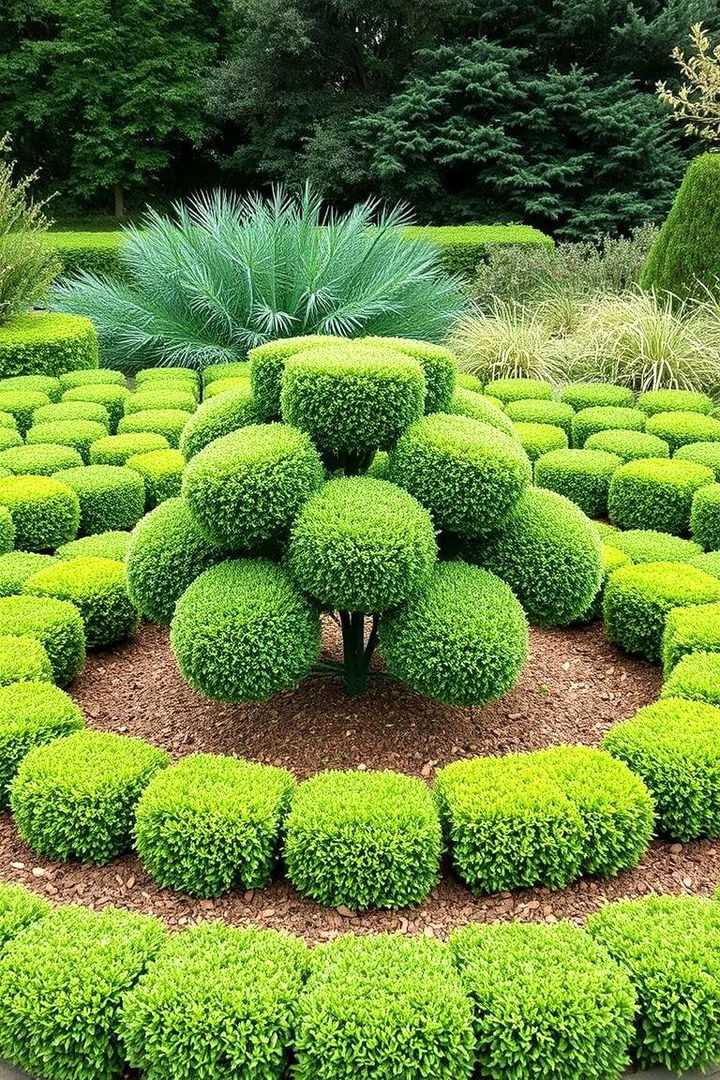 Creating Focal Points with Clustered Boxwoods - 22 Front Yard Boxwood Shrubs
