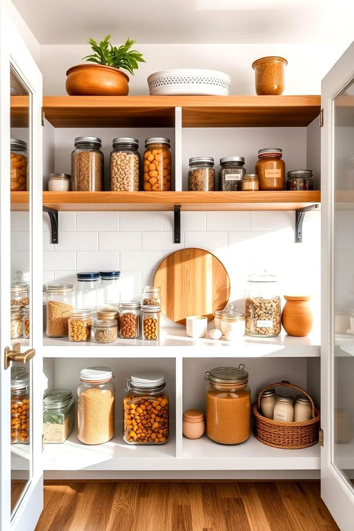 Creating Open Shelving Displays - 22 Kitchen Pantry Ideas