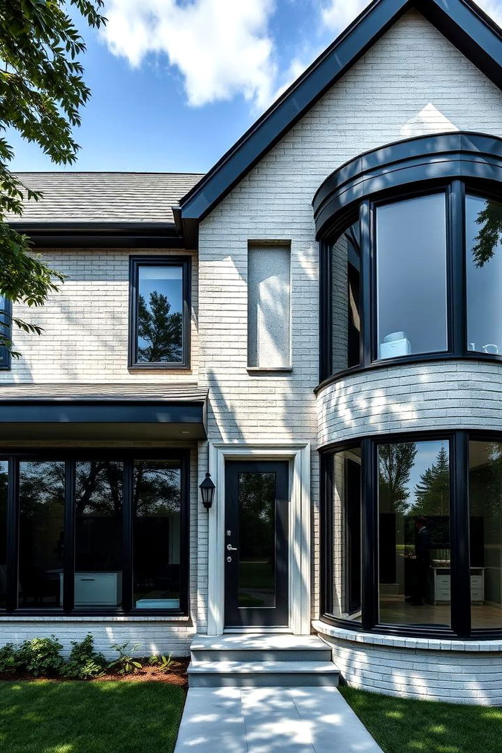 Creating a Bold Statement - 22 Houses With Black Windows