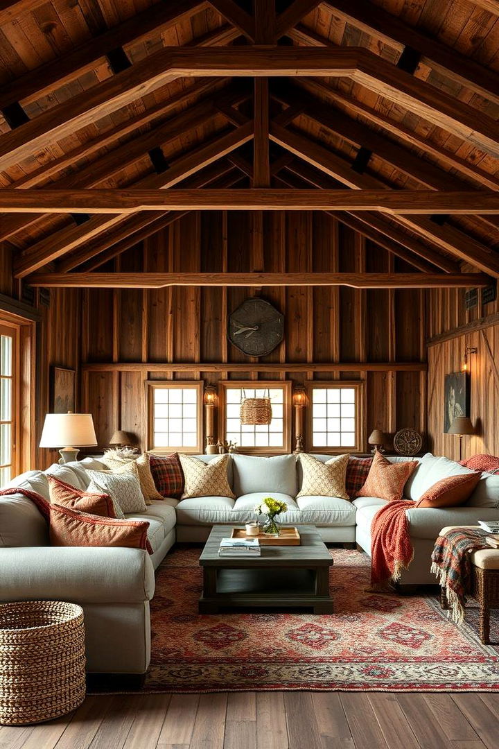 Creating a Cozy Living Area - 22 Pole Barn Interior Ideas