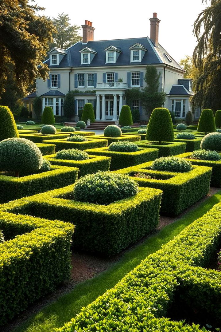 Creating a Formal Garden Look with Boxwood - 22 Front Yard Boxwood Shrubs
