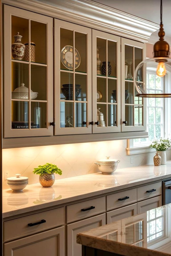 Creating a Signature Kitchen Ambiance - 22 Modern Style Glass Kitchen Cabinets