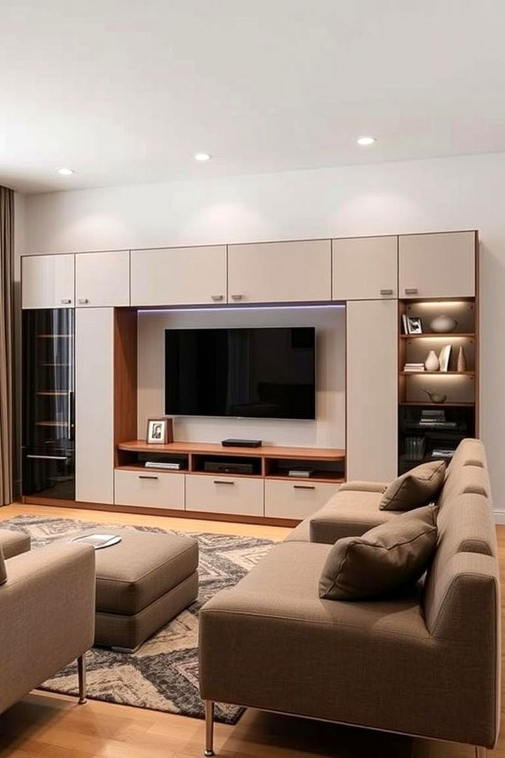 Creating a Versatile Entertainment Center - 22 Living Room Dining Room Combos