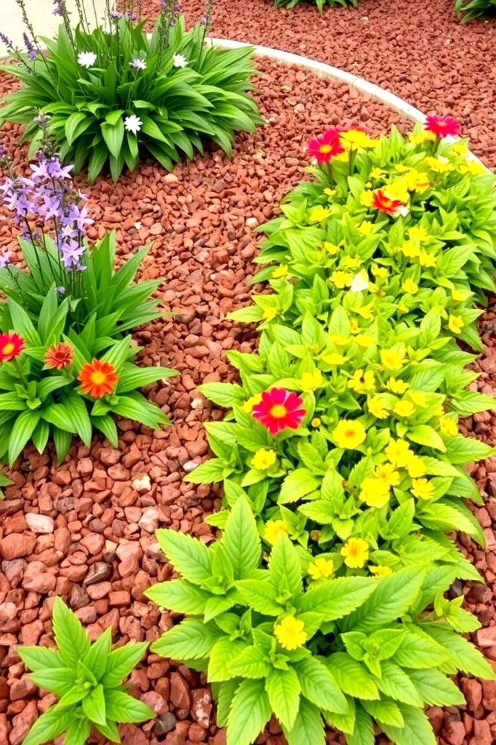 Creating a Vibrant Mulch Bed with Red Lava Rock - 22 Red Lava Rock Landscaping Ideas