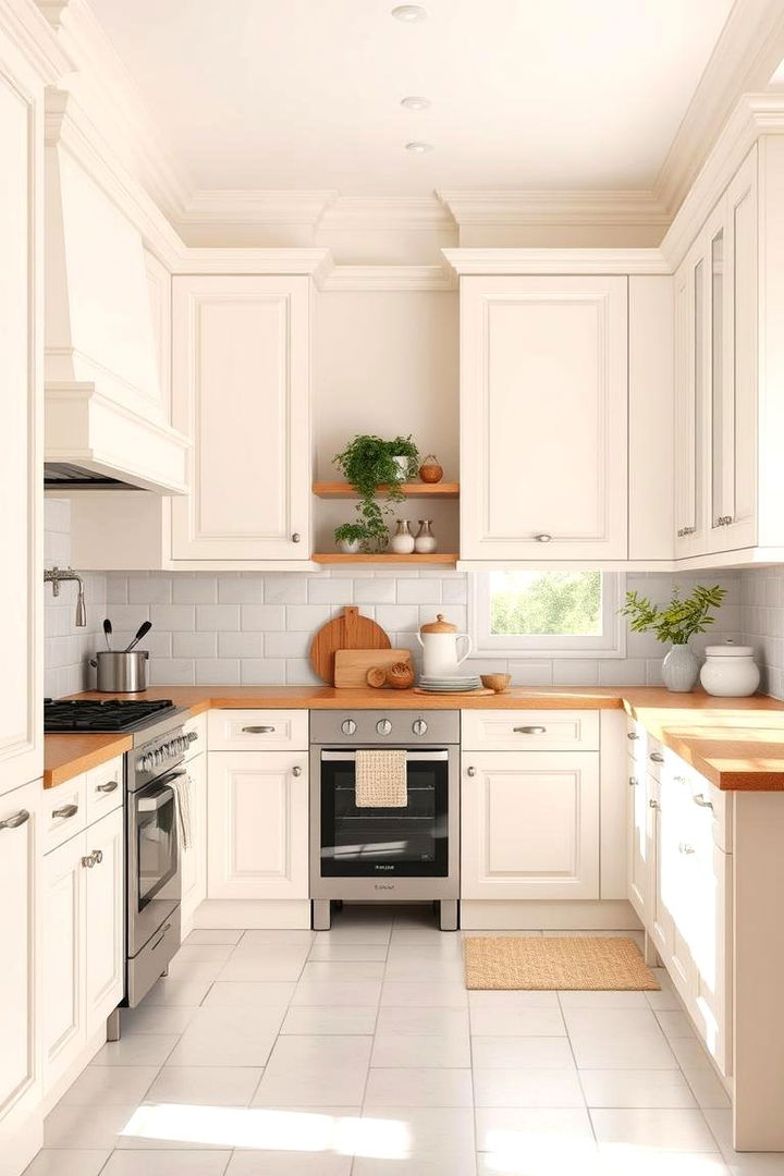 Creating an Airy Aesthetic - 22 Off-white Kitchen Cabinets