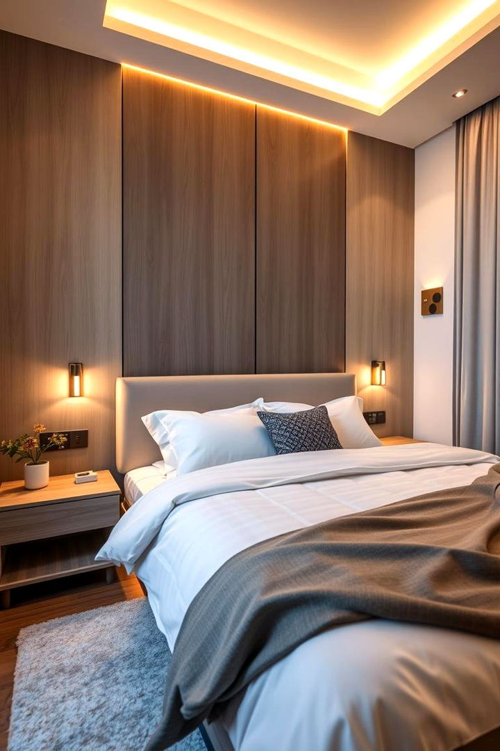 Creative Accent Lighting - 22 No Headboard Ideas