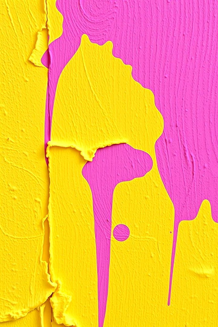 Creative Accent Walls with Youthful Energy - 22 How to Decorate With Yellow and Pink