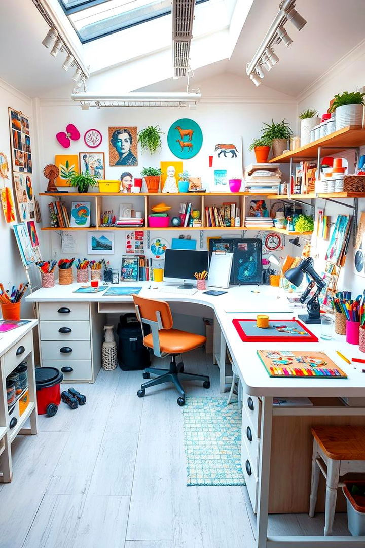 Creative Art Desk - 22 Desk Ideas
