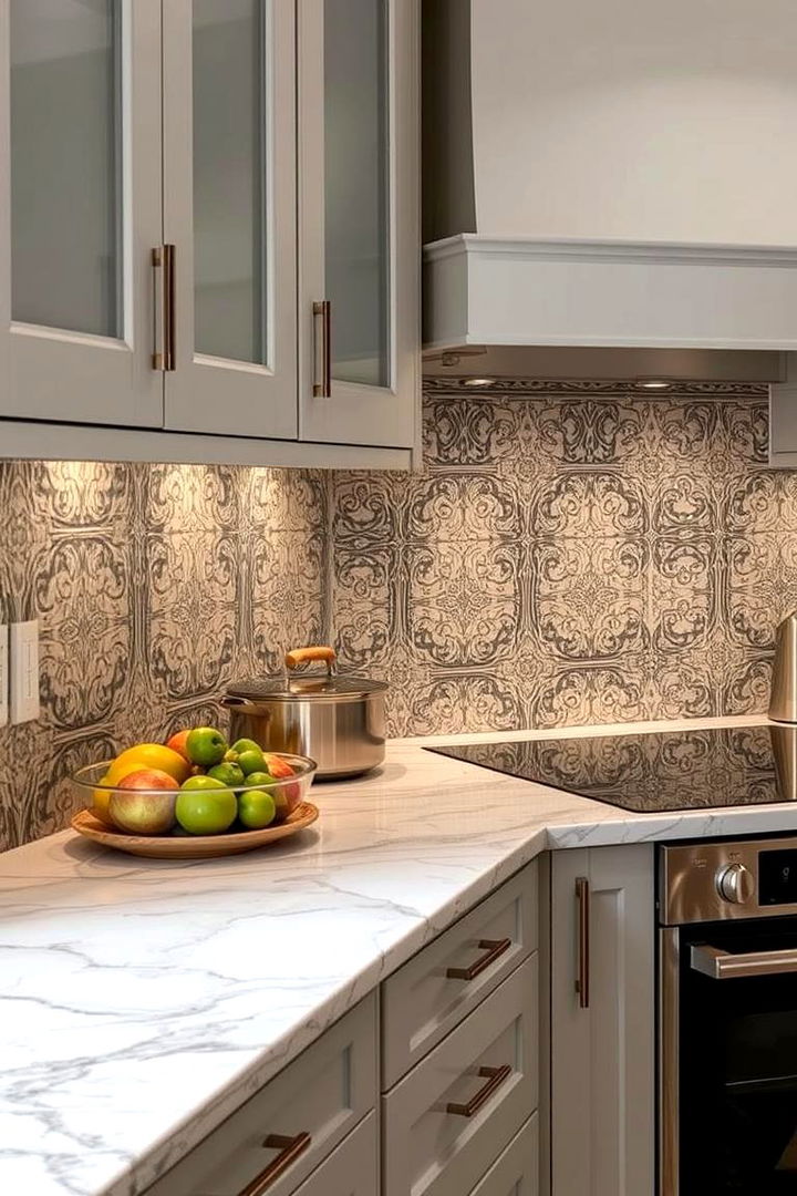 Creative Backsplash Artistry - 22 Split Level Kitchen Design Ideas