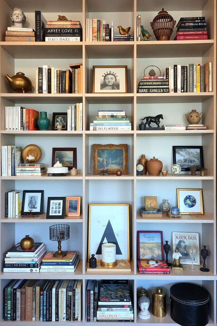 Creative Book and Display Shelving - 22 Maximalist Living Room Design Ideas