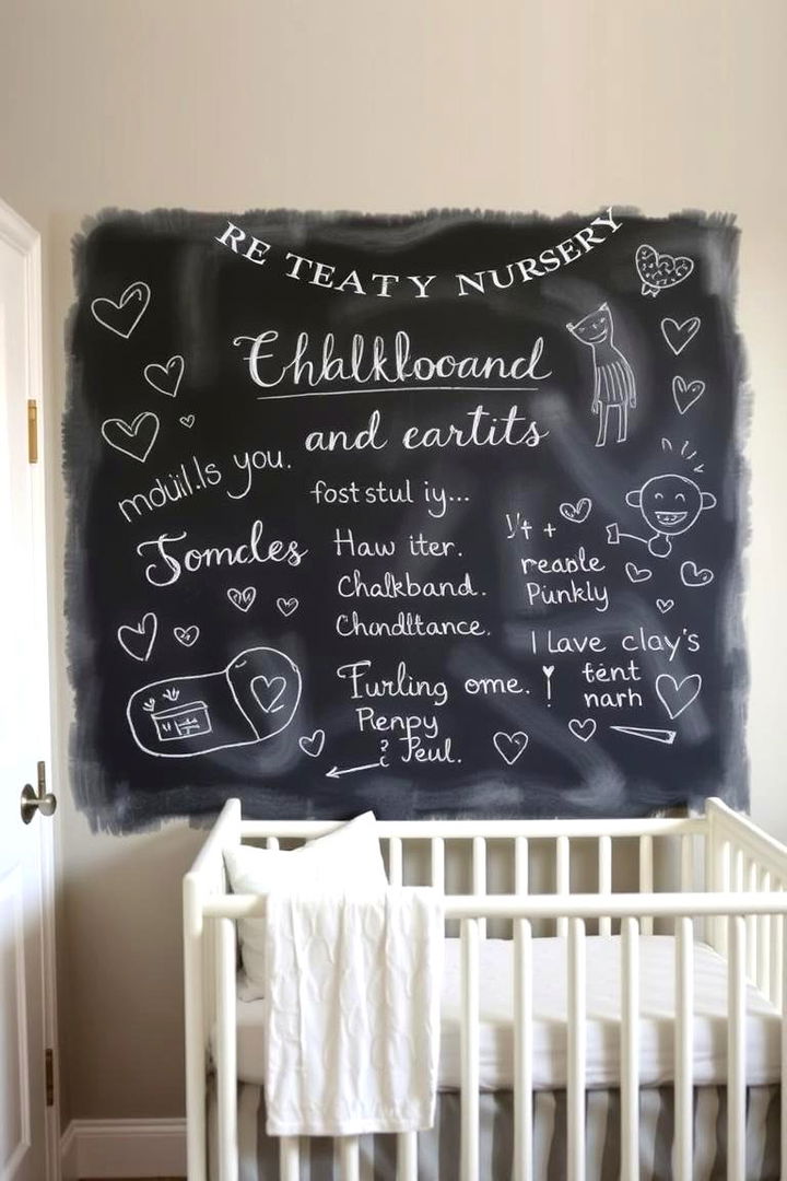 Creative Chalkboard Wall Ideas - 22 Farmhouse Nursery Ideas