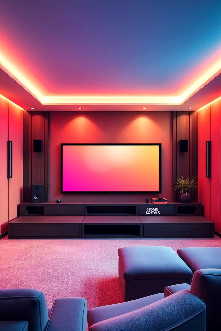 Creative Color Blending - 22 Home Theater Paint Colors