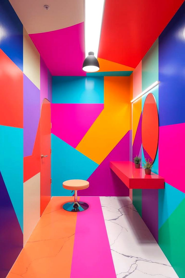 Creative Color Blocking - 22 Lash Room Ideas