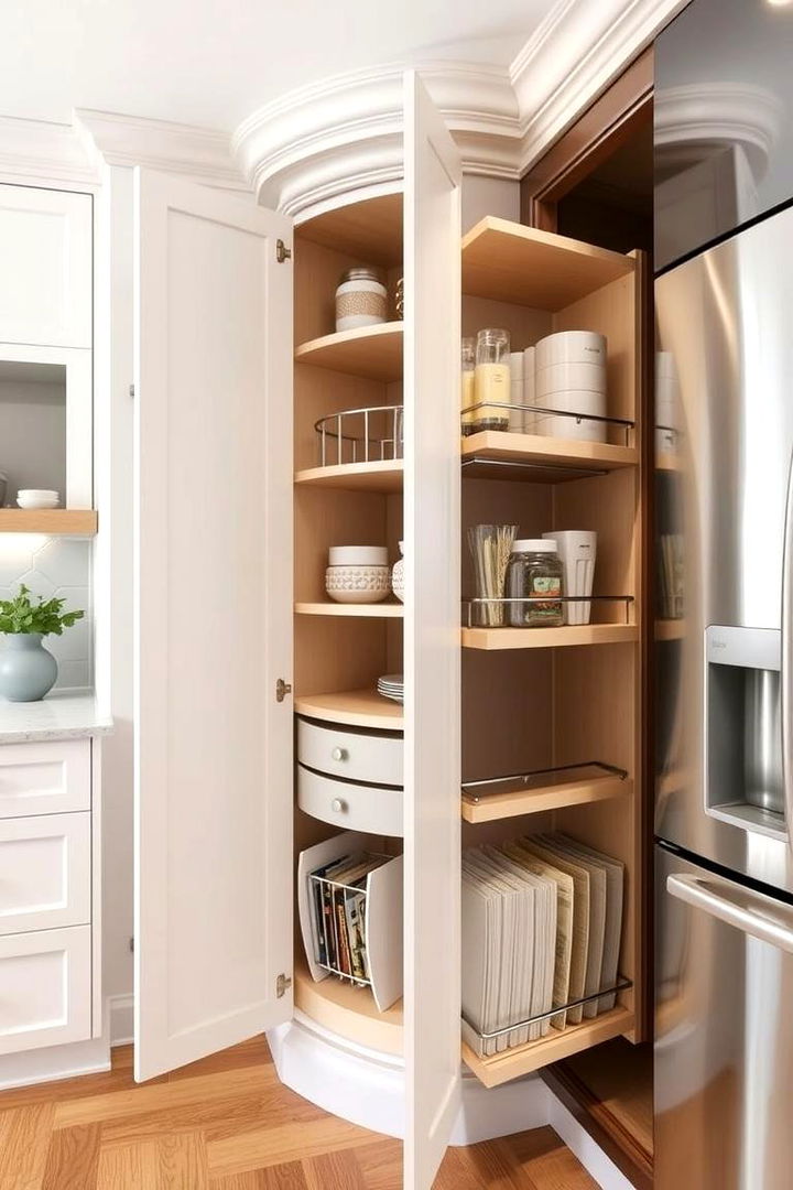 Creative Corner Cabinet Solutions - 22 Small Kitchen Storage Ideas