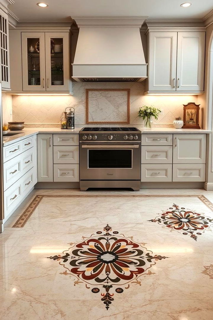 Creative Custom Designs - 22 Travertine Floor Kitchen Ideas
