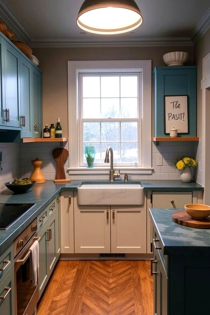 Creative Custom Details - 22 kitchens with blue countertops