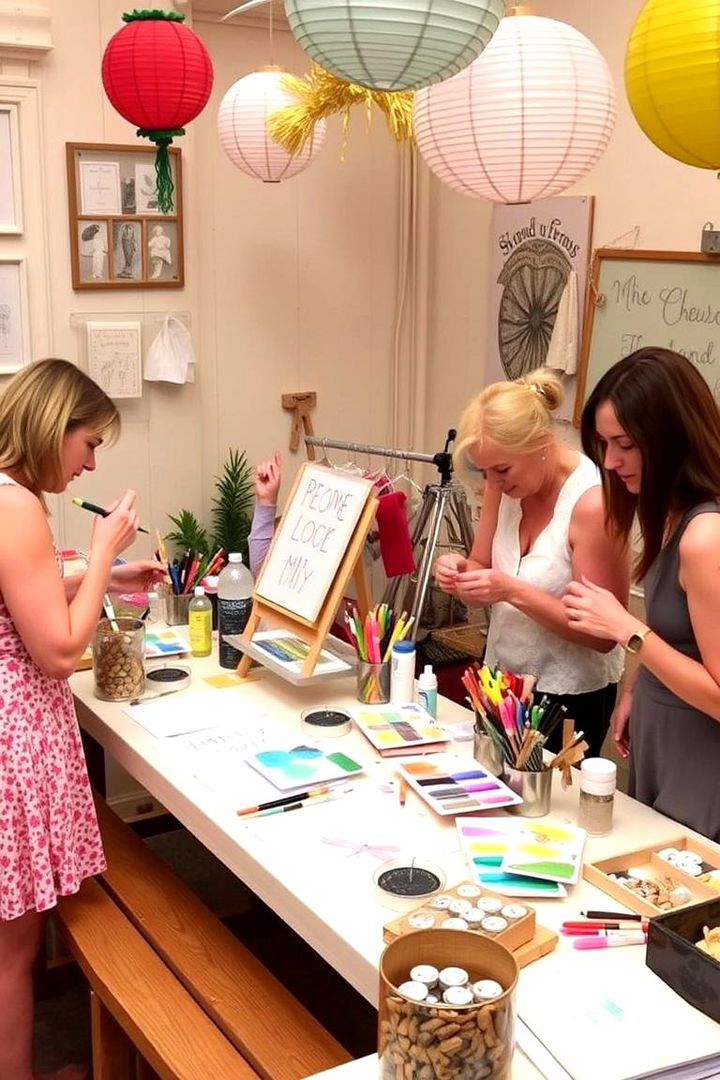 Creative DIY Craft Station - 22 Wedding Entertainment Ideas