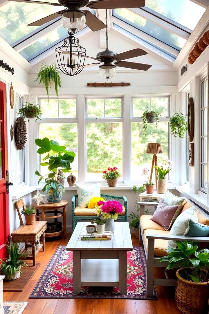 Creative DIY Elements - 22 Farmhouse Sunroom Ideas