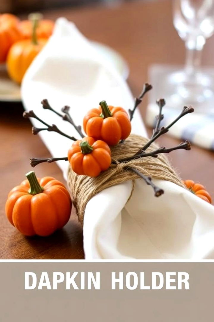 Creative DIY Napkin Holders - 22 thanksgiving table decor ideas