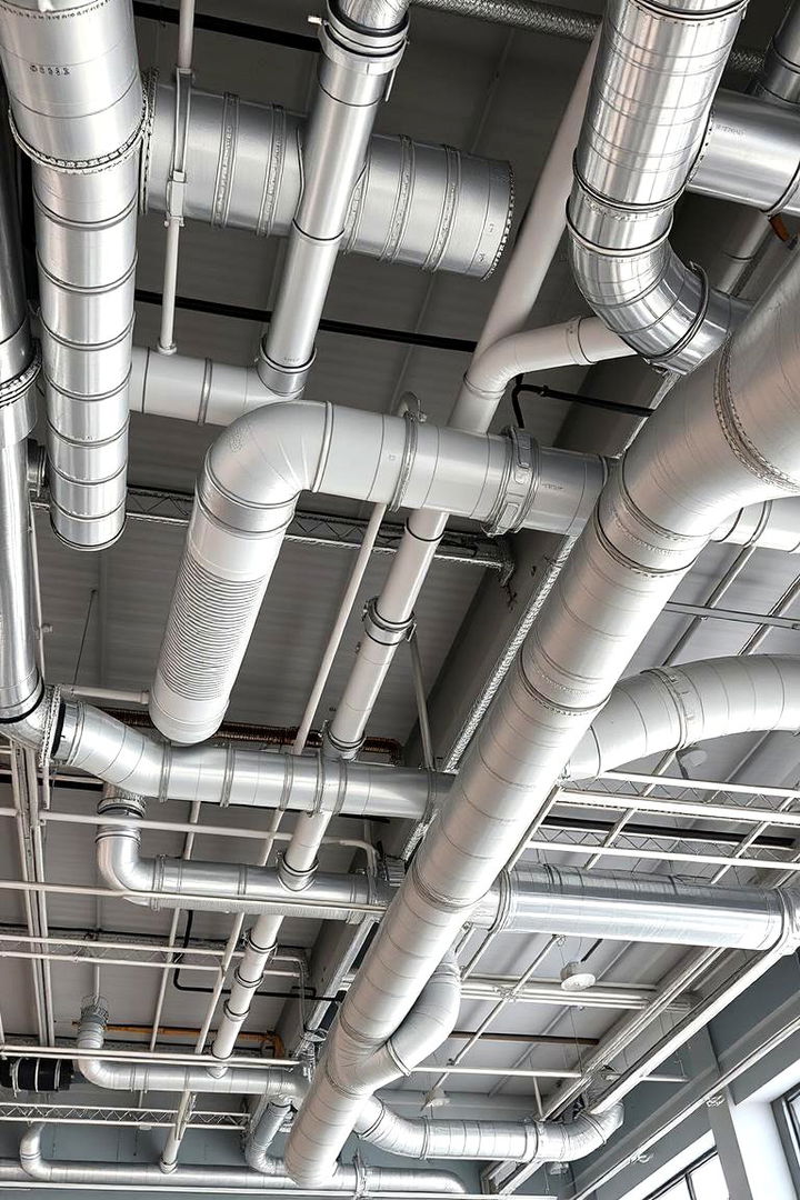 Creative Ductwork Display - 22 Exposed Basement Ceiling Ideas