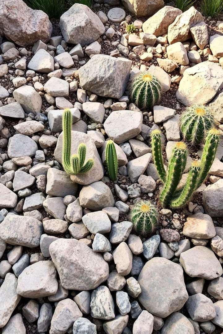 Creative Edge with Succulent Rock Garden - 22 Cactus Garden Ideas