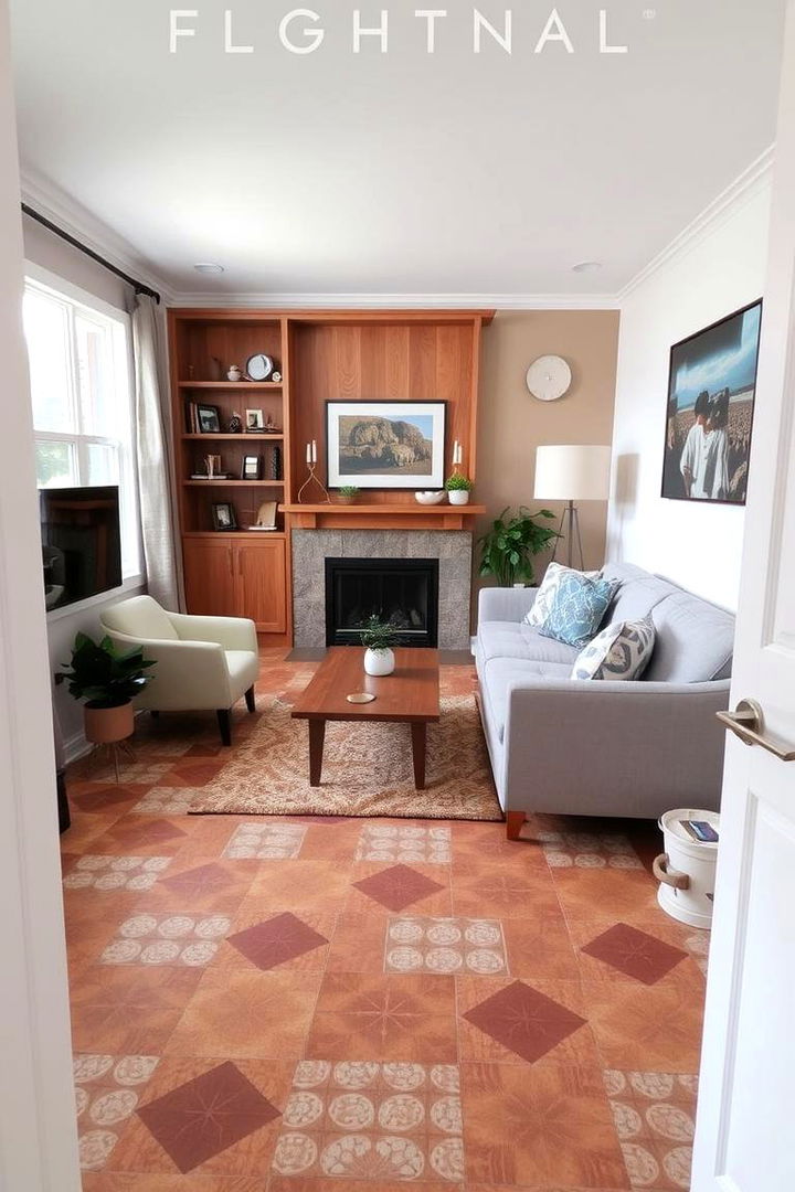 Creative Flooring Choices - 22 Apartment Small Living Room Ideas