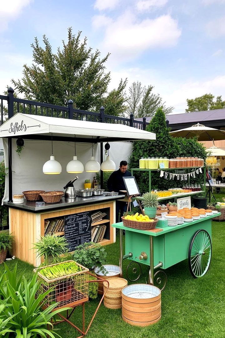 Creative Food Stations - 22 Backyard Wedding Ideas