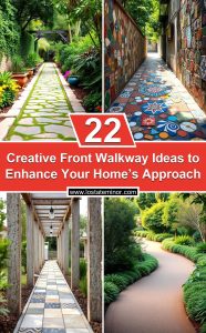 22 Creative Front Walkway Ideas to Enhance Your Home's Approach - Lost ...