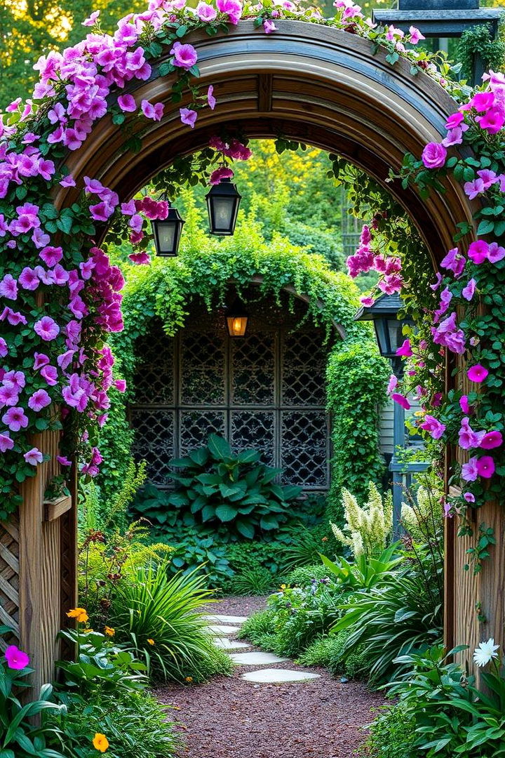 Creative Garden Archway - 22 Garden Focal Point Ideas