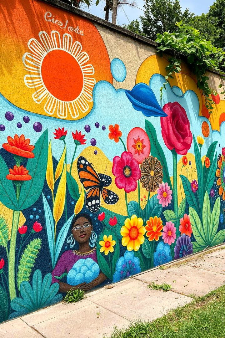 Creative Garden Murals - 22 Garden Decor Ideas