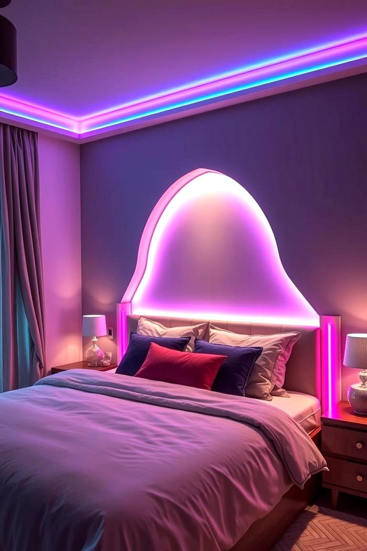 Creative LED Strip Lighting - 22 Bedroom Lighting Ideas