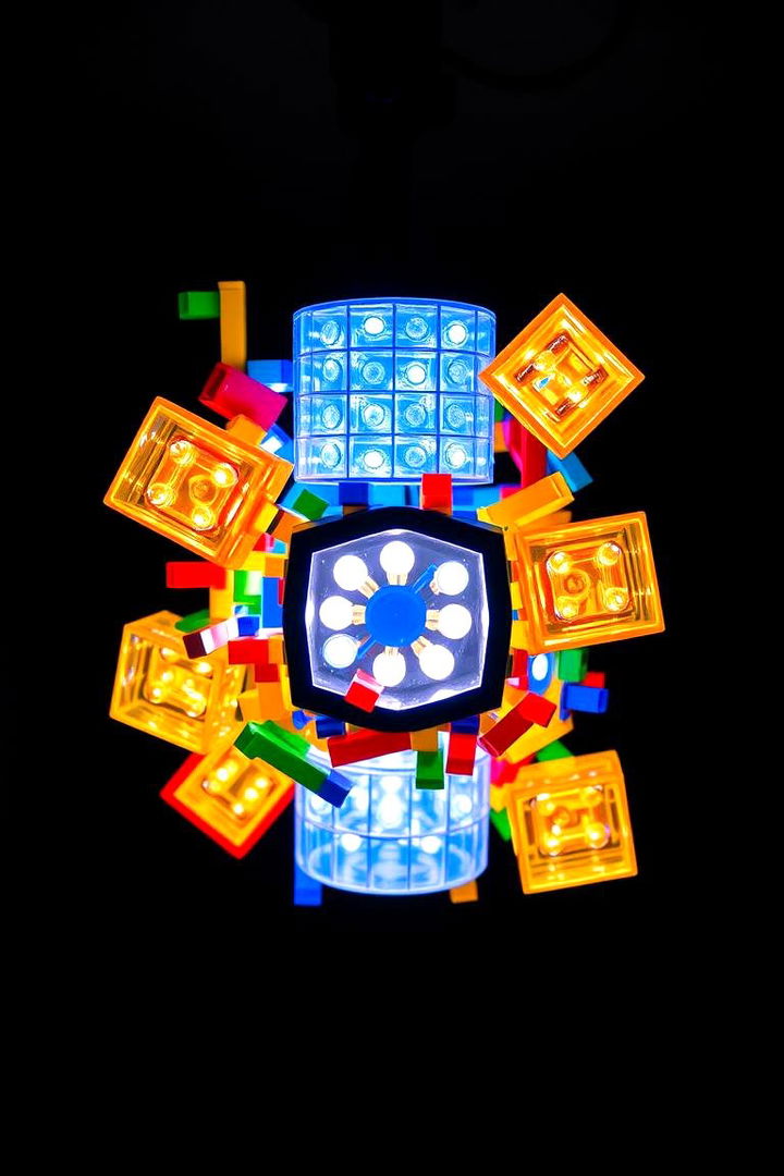 Creative Lego Lighting Fixtures - 22 Lego Bedroom Ideas
