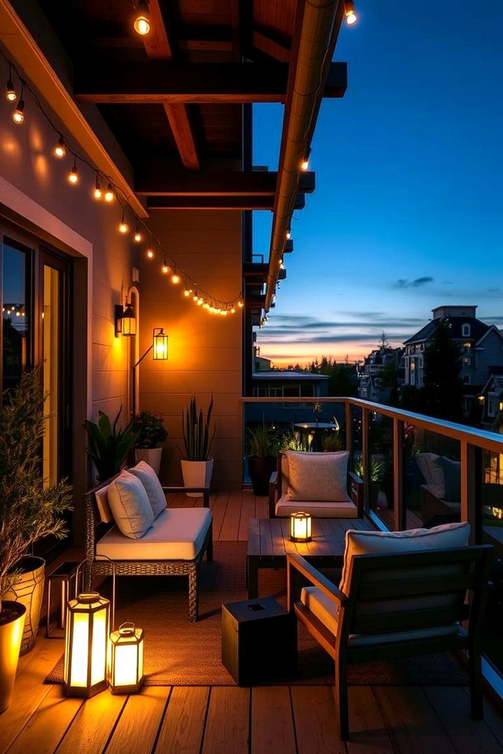 Creative Lighting Ambience - 22 Balcony Ideas
