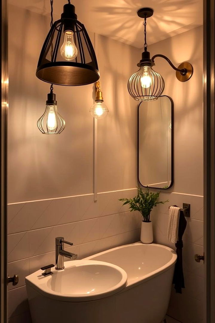 Creative Lighting Designs - 22 Eclectic Bathroom Ideas