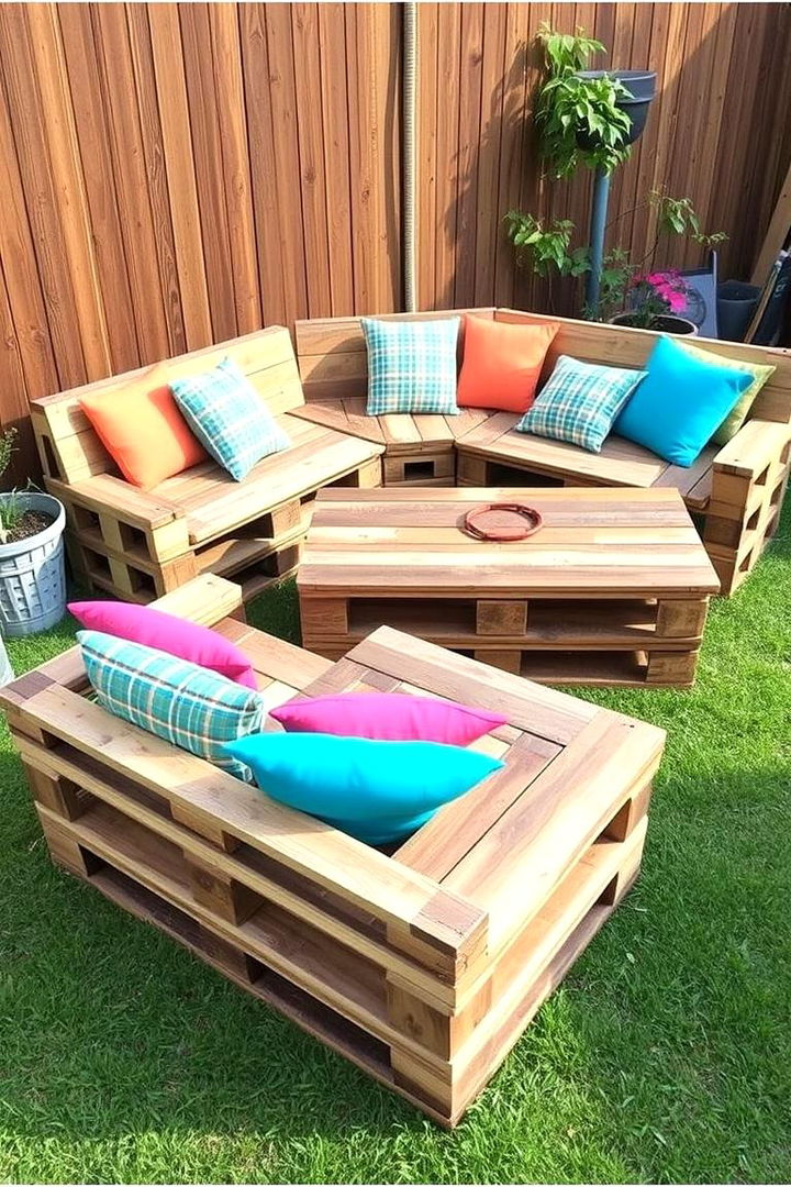 Creative Pallet Furniture - 22 Backyard Decor Ideas