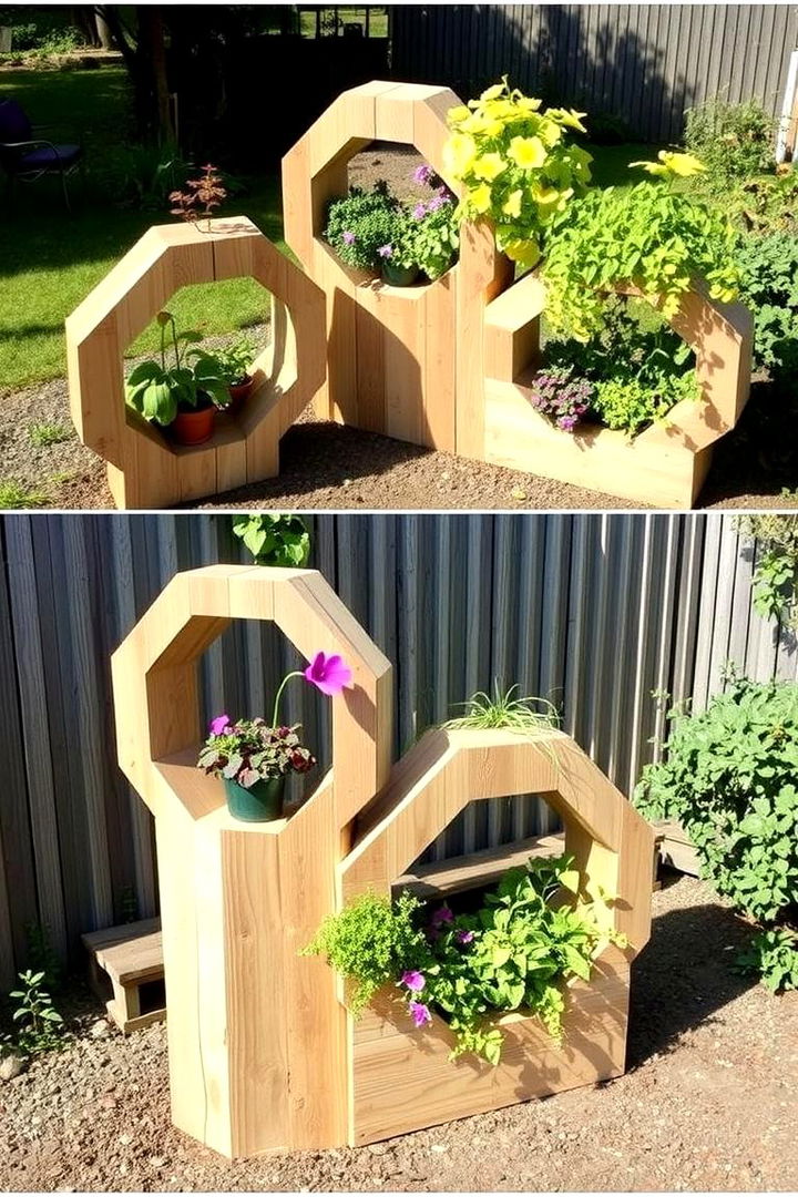 Creative Pallet Garden Sculptures - 22 Pallet Garden Ideas