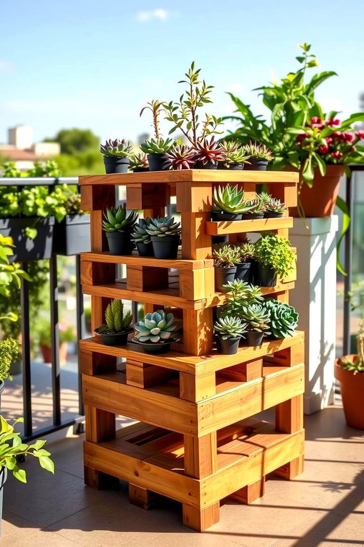 Creative Pallet Planter - 22 Pallet Furniture Ideas