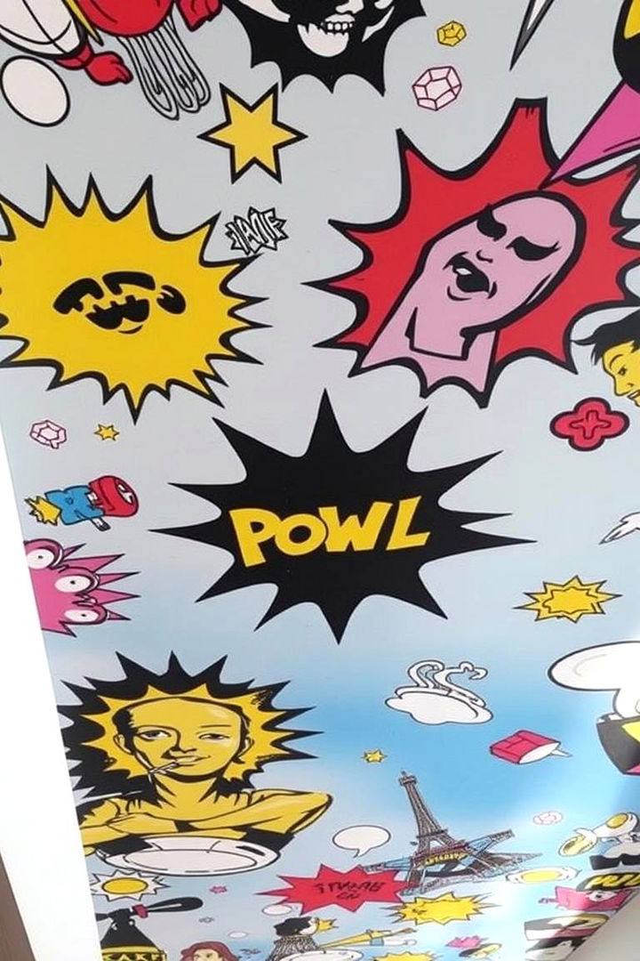 Creative Pop Culture Murals - 22 Man Cave Ceiling Ideas