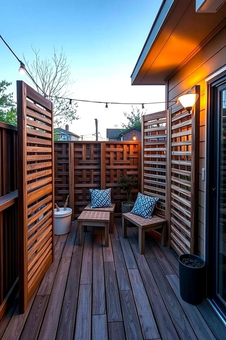 Creative Privacy Screens - 22 Small Deck Ideas