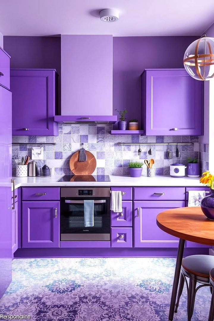 Creative Purple Mix and Match - 22 Purple Kitchen Ideas