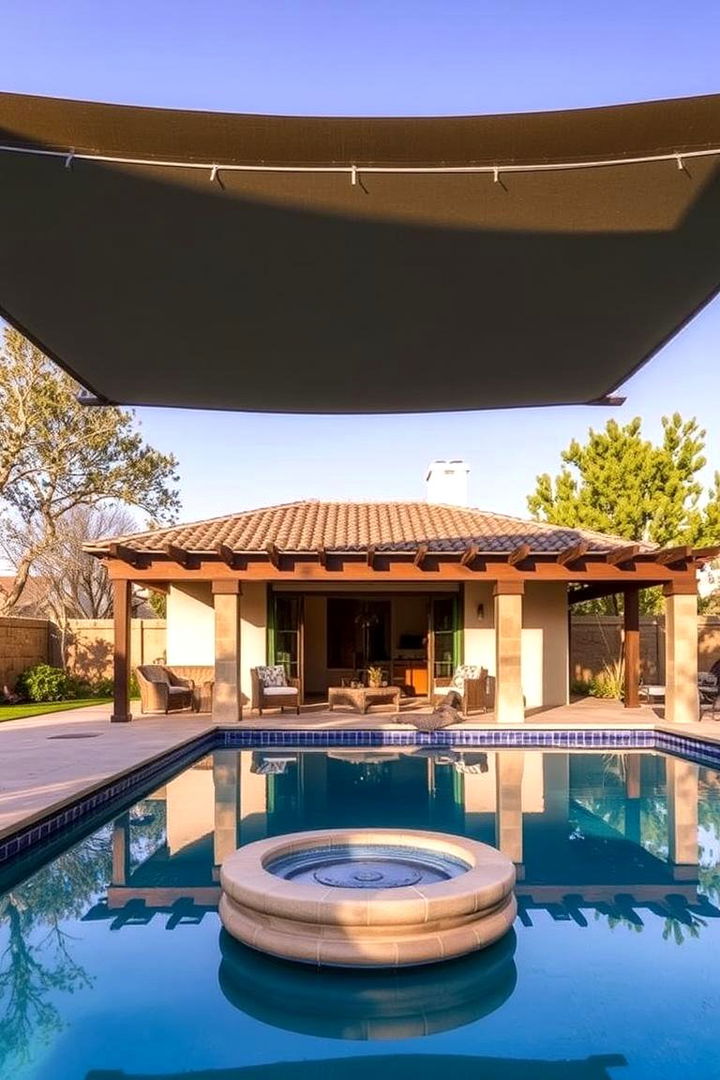 Creative Shading Solutions - 22 Rustic Pool House Ideas