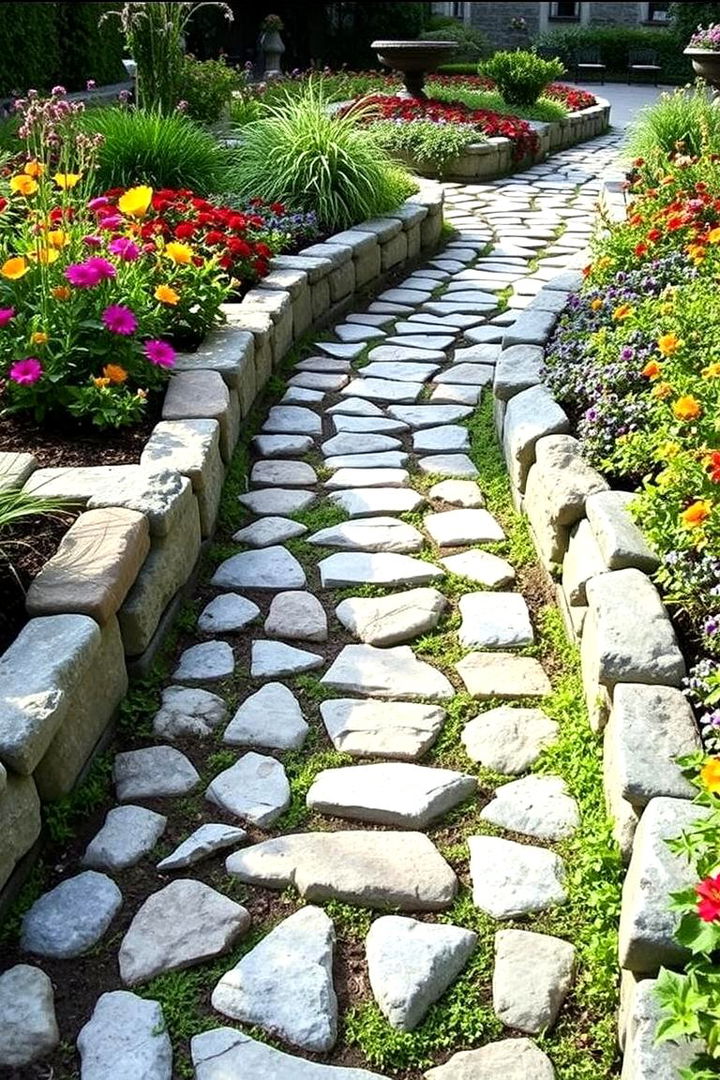 Creative Stonework Paths - 22 Parterre Garden Ideas